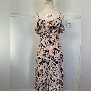BAND OF GYPSIES | S | Maxi pink flower dress